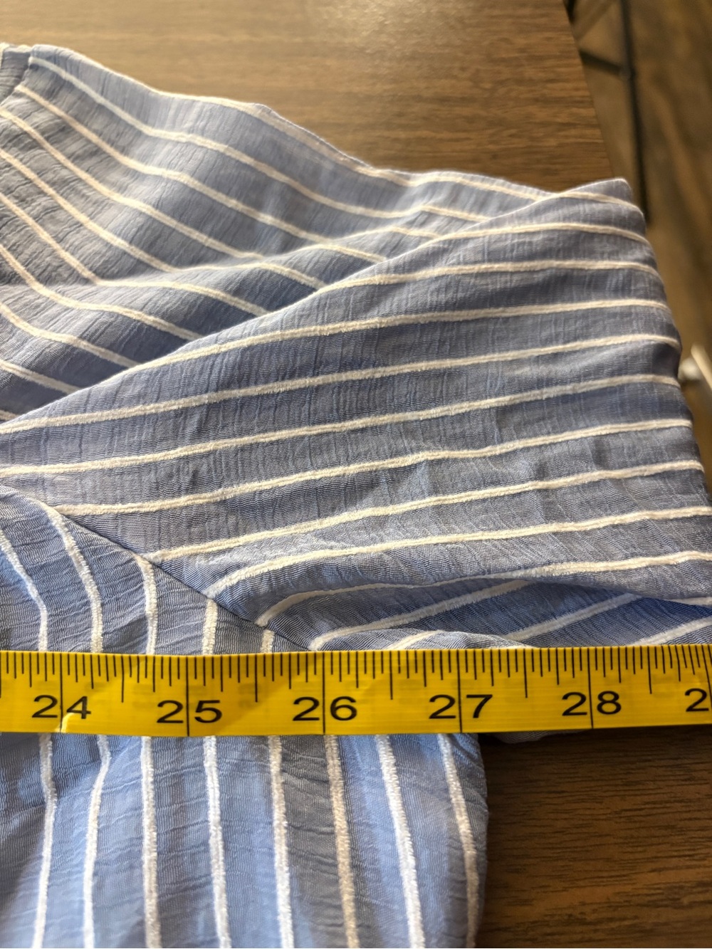 Suzanne Betro Blue White Striped Tunic Top Plus 3X Cottagecore Blouse NWT - Picture 9 of 10